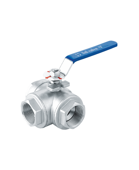 T-shaped Three-way Internal Thread Ball Valve